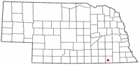 Location of Fairbury, Nebraska