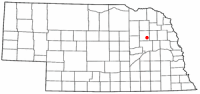 Location of Madison, Nebraska