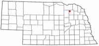 Location of Plainview, Nebraska