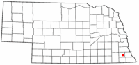 Location of Tecumseh, Nebraska