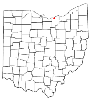 Location of Amherst, Ohio