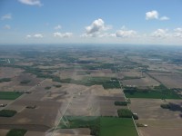 Aerial view of Green Springs and the surrounding countryside