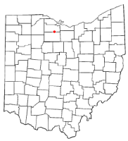 Location of Green Springs, Ohio