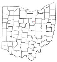Location of Hayesville, Ohio