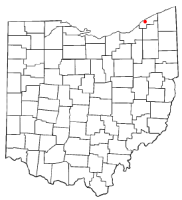 Location of Mentor, Ohio