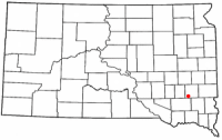 Location of Bridgewater, South Dakota