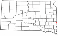 Location of Garretson, South Dakota