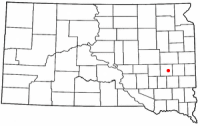Location of Howard, South Dakota
