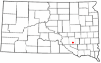 Location of Stickney, South Dakota