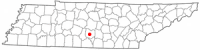 Location of Shelbyville, Tennessee