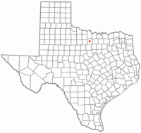 Location of Jacksboro, Texas