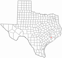 Location of Rosenberg, Texas