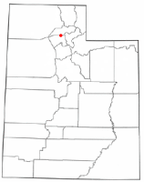 Location of Clinton, Utah