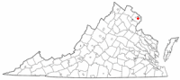 Location of Annandale, Virginia
