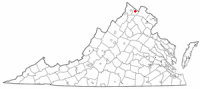 Location of Berryville, Virginia