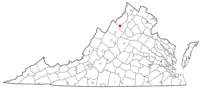 Location of New Market, Virginia