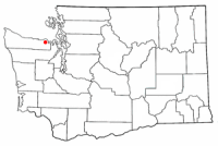 Location of Sequim, Washington