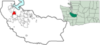 Location of University Place, Washington