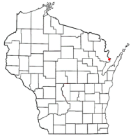 Location of Marinette, Wisconsin