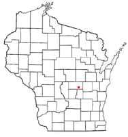 Location of Redgranite, Wisconsin