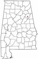 Location in Alabama