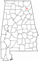 Location of Geraldine, Alabama
