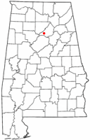 Location of Hayden, Alabama