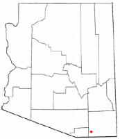 Location of Sierra Vista, Arizona