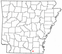 Location of Crossett, Arkansas
