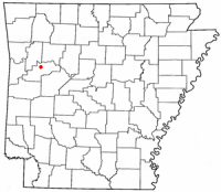 Location of Paris, Arkansas