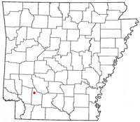 Location of Prescott, Arkansas