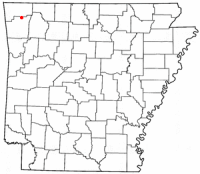 Location of Springdale, Arkansas