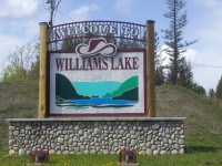 Williams Lake's welcome sign
