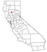Location of Corning, California