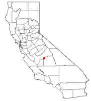 Location of Dinuba, California