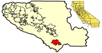 Location of Gilroy within Santa Clara County