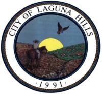 Location of Laguna Hills within Orange County, California.