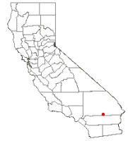 Location of Twentynine Palms, California