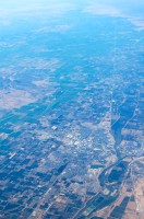 Yuba City, from the air
