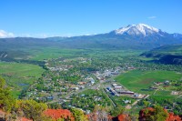 Mount Sopris, south of town, as viewed from Red Hill/Mushroom Rock