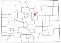 Location of Sheridan, Colorado