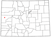 Location of Fruita, Colorado