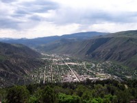 Glenwood Springs view towards south as seen from Glenwood Caverns