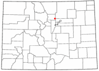 Location of Lafayette, Colorado