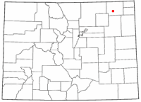 Location of Sterling, Colorado