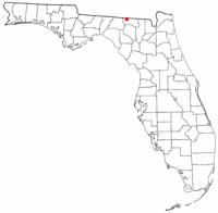 Location of Jennings, Florida