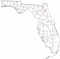 Location of Penney Farms, Florida