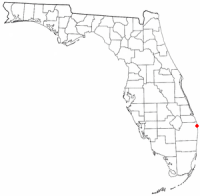 Location of Riviera Beach, Florida