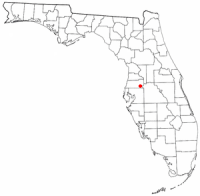 Location of Zephyrhills, Florida