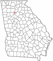Location of Alpharetta, Georgia